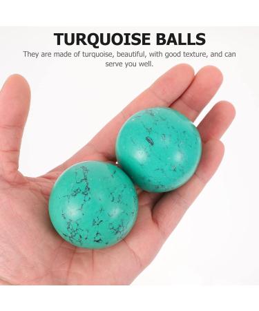 Healifty Baoding Balls - Chinese Health Exercise Massage Balls (2.36 inch Green & Blue) for Hand Therapy & Relaxation | International Shipping - Buy Online on GoSupps.com