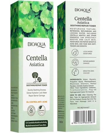 BIOAQUA Centella Asiatica Toner - Soothing Hydration & Oil Control Anti-Acne Skincare 120ml | International Shipping Available - Buy Online on GoSupps.com