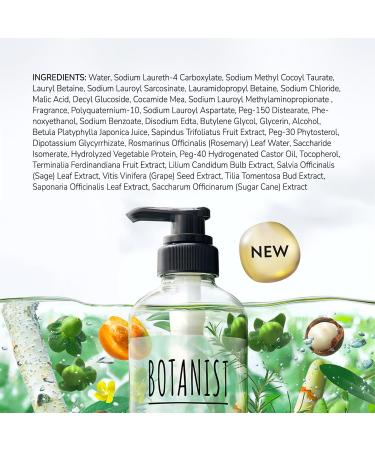 BOTANIST Japanese Organic Shampoo | Sulfate & Silicone Free | Nourishing Scalp & Hair Cleanse for Greasy Scalp | 460 mL - Buy Online on GoSupps.com