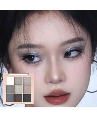 Eyeshadow Makeup Palette | 9 Color Eye Shadow Pallete - Shimmer Make Up Palette Eyeshadow Makeup Pallete for Women and Girls Aezon 7184 Eyeshadow-03 Dark Smoked Plate  - Buy Online on GoSupps.com