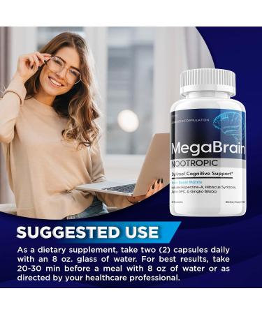 MegaBrain Nootropic - Advanced Focus Formula | 30 Capsules for Enhanced Brain Function - Buy Online on GoSupps.com