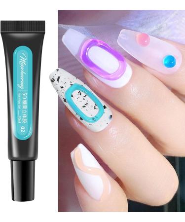 Nail Polish Gel | Nail Gel Highly Pigmented Beautiful Vibrant Nail Gel Polish for at Home Highly Pigmented Long-Lasting Healthy Resin Stereo Adhesive Nail Polish Gel for Nail 02 - Buy Online on GoSupps.com