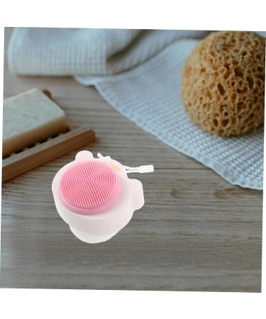WOFASHPURET Soft Bristle Facial Cleansing Brush Deep Cleaning Brush Facial Exfoliator Brush Facial Exfoliating Brush Face Cleansing Brush Man Scrub Silica Gel Handheld White - Buy Online on GoSupps.com