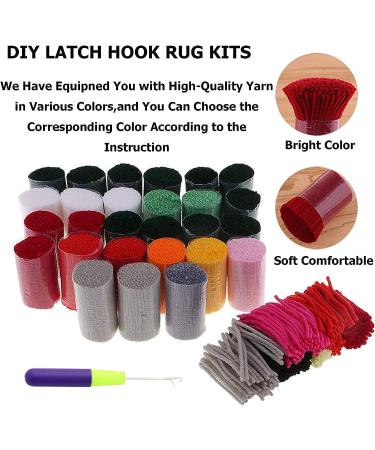 EVAJE Christmas Latch Hook Rug Kit - Colorful DIY Crochet Craft 20.5''x14'' - Christmas Gnome Design - Perfect Xmas Gift for Adults & Kids - Buy Online on GoSupps.com