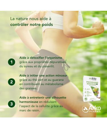 Arkofluides Slimming Program Organic Box - Drainer anti-cellulite and fat burner - 30 ampoules - Buy Online on GoSupps.com