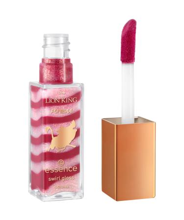 essence | The Lion King Swirl Gloss | Limited Edition Disney Collection | 2 Shimmering Shades in 1 | Long Lasting  Unique Lip Looks | Plump Lips with Maximum Volume | Vegan & Cruelty Free (02 | Lion Sleeps Tonight)