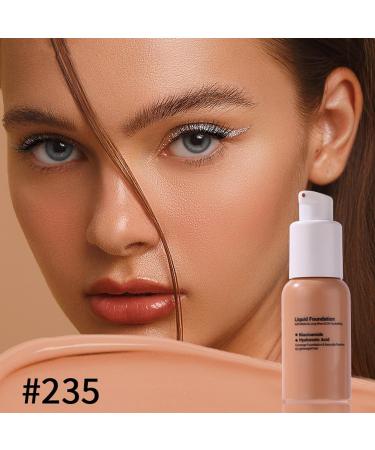 Liquid Foundation Face Foundation 30ml Waterproof Face Primer Long Lasting Camouflage Cream for Women and Men 235 - Buy Online on GoSupps.com