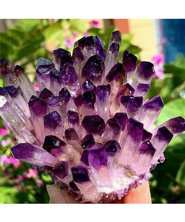 Natural Crystal Rough Natural Crystal 1 Pack of Purple Phantom Quartz Cluster Ore Power Stone Crystal 400g - Buy Online on GoSupps.com