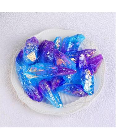 Natural Crystal Rough Natural Crystal Raw Healing Stone Electroplate Quartz Specimens Rough Collectibles Raw Gemstone Fish Tank Decoration Energy Home Decoration (Color : Purple Green) - Buy Online on GoSupps.com