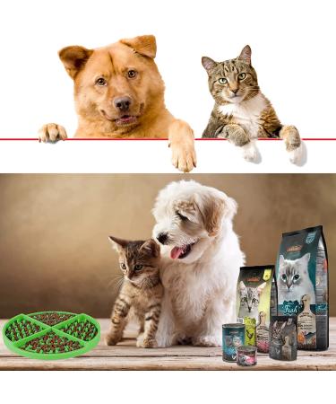 Dog Lick Treat Mat - Slow Feeder & Calming Mat for Anxiety Relief - Green - Buy Online on GoSupps.com