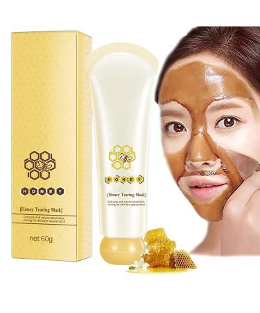 Honey Tearing Peel Mask  Honey Tearing Mask Peel Mask Dead Skin Clean Pores Shrink  Oil Control Painless Blackhead Honey Mask  Face Deep Cleasing & Moisturizing Mask  For All Skin Types Women (1Pcs)