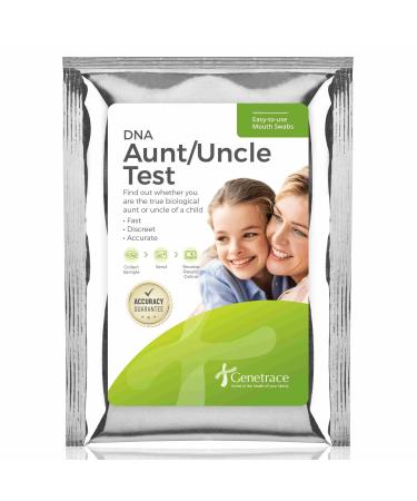 Genetrace DNA Aunt/Uncle Test - Home DNA Test Kit - Lab Fees & Shipping Included - Results in 1-2 Days