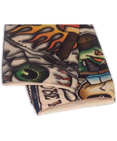 Juland 6 Pcs Temporary Tattoo Sleeves Kit for Unisex Party - Fake Slip On Arm Sunscreen Stockings Accessories for Men and Women - Buy Online on GoSupps.com