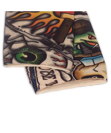 Jurxy 6 Pcs Temporary Tattoo Sleeves Kit - Fake Slip On Arm Sunscreen Stockings for Unisex Party - Cool Men Women - Style L - Buy Online on GoSupps.com