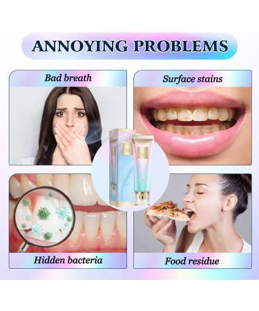 Dazzle White 2Pcs Niacinamide Whitening Toothpaste Fresh Breath Remove Tooth Stains - Buy Online on GoSupps.com