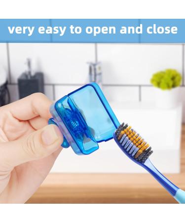 4 Pack Portable Toothbrush Covers - Travel, Camping, Home - Blue, Green, Gray, Red - Buy Online on GoSupps.com