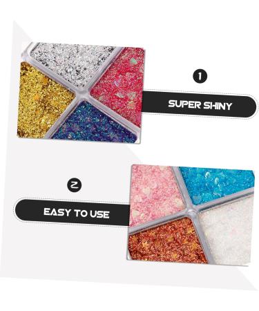 Healvian 6 Pcs Glitter Eye Makeup Eyeshadow Glitter Sequins Makeup Glitter for Eyes Eye Shadow Makeup Assorted Colorx3pcs 6.00X6.00X1.00CMx3pcs - Buy Online on GoSupps.com