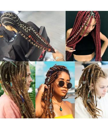 Dreadlock Braids Hair Accessories - Silver/Gold Shimmer Stretch Elastic Cord for African Braid Styling - 5M - Buy Online on GoSupps.com