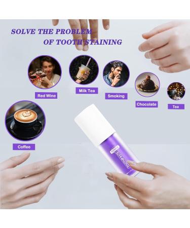 Purple Toothpaste for Whitening & Brightening | Stain Removal & Yellow Teeth Corrector - Buy Online on GoSupps.com