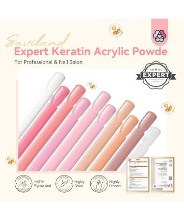 Saviland Acrylic Powder Set - Professional 10 Colors for Nail Extension & 3D Nail Art - Quick Dry Ultra Fine Acrylic Powder - Salon Quality Clear/Nudes/Pink 10G - Buy Online on GoSupps.com
