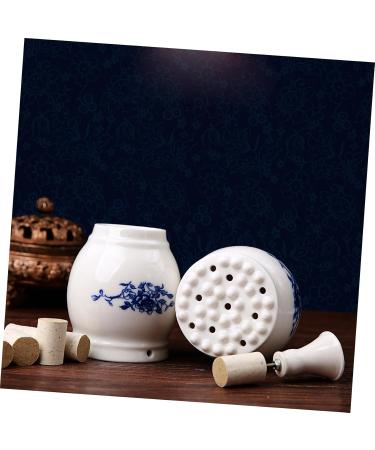 Clispeed 3ST Porcelain Moxibustion Device & Tools | Moxa Stick Holder Metal Spatula & Cupping Massage Cup | International Shipping - Buy Online on GoSupps.com