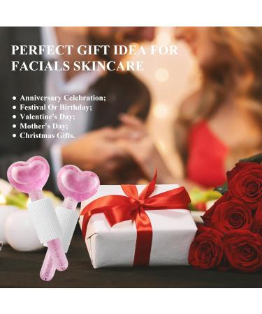 Heart-Shaped Ice Globes for Facials | Unique Skincare Tool Ideal Birthday Gift | Innovative Facial Massager - Purple - Buy Online on GoSupps.com