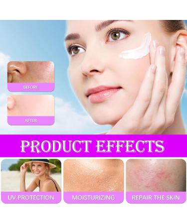 2 Pi ces Creme Solaire Visage SPF 100 80g Sunscreen SPF 100 Creme Solaire Indice 100 Moisturising Sun Protection Cream Respirant Convient Tous Les Types de Peau color2 - Buy Online on GoSupps.com