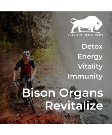 LGS Supplements Starter Pack Grass Fed Bison Liver Capsules Organ Capsules Non-GMO Supports Energy Production Detoxification Digestion Immunity and Full Body Wellness - Buy Online on GoSupps.com