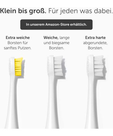 Wondersmile Replacement Brush Heads - All White Sound Toothbrush Bristles (4 Pack) for Optimal Oral Care - Buy Online on GoSupps.com