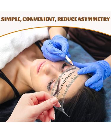 Milisten Eyebrow Stencil & Shaping Template - Reusable Microblading Ruler for DIY Makeup - Buy Online on GoSupps.com