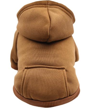 Warm Waterproof Dog Coat - Winter Jacket for Small Dogs & Puppies | Fleece Hoodie with Bag - Ideal for Autumn & Winter - Buy Online on GoSupps.com