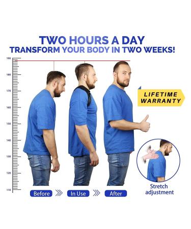 2022 Updated Posture Corrector for Men and Women - Adjustable Upper Back Brace for Clavicle Support, Pain Relief for Neck, Back, Shoulder - Buy Online on GoSupps.com