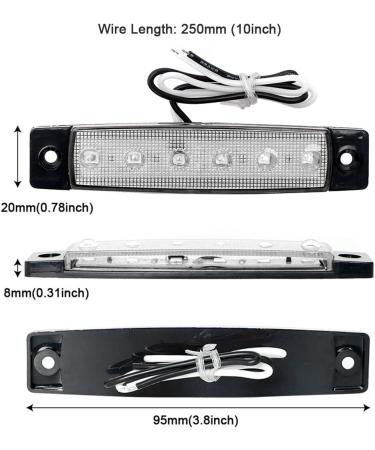 Shangyuan LED Interior Boat Lights - Utility Slim Strip Bar Light (Pack of 2) - White Navigation/Cockpit/Courtesy Lighting - Buy Online on GoSupps.com