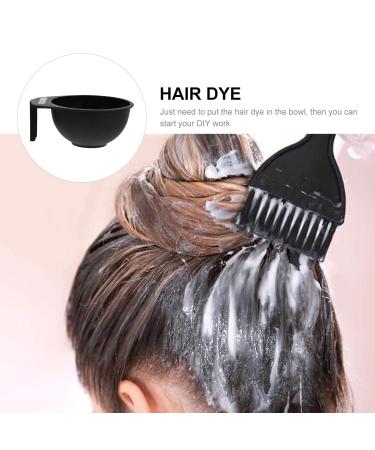 Lurrose Hair Dye Bowl Set - 4 Plastic Applicator Bowls with Handle for Home & Salon Use - Perfect for Hair Color Mixing & Treatments - Buy Online on GoSupps.com