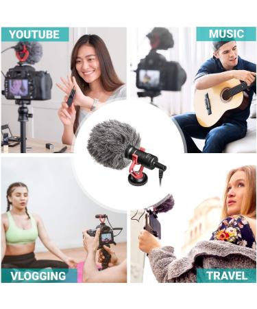 Movo VXR10 Universal Video Microphone with Lightning Dongle Adapter - Shock Mount, Deadcat Windscreen, Case - iPhone 14, 13, 12, 11, XS, XR, X, Pro Max & More - Buy Online on GoSupps.com