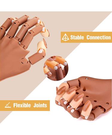 Flexible False Fake Nail Training Practice Hand - Manicure DIY Practice Tool - Buy Online on GoSupps.com