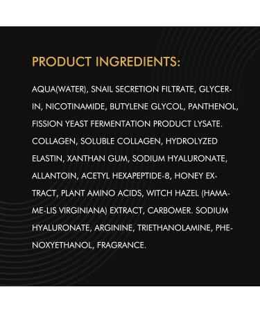 Snail Mucin Serum - Korean Skincare Moisturizer | 97% Snail Mucin Niacinamide Hyaluronic Acid for Hydration & Anti-Aging - Buy Online on GoSupps.com
