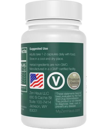 Zen Haus Respiratory Support Supplement - Elderberry, Zinc, Quercetin, Echinacea, Vegan Complex (60 Capsules) - Buy Online on GoSupps.com