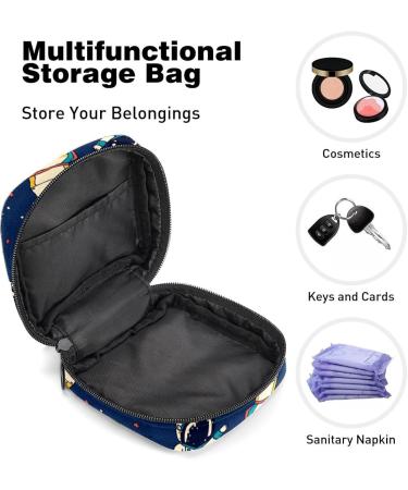 Women s Bonds Storage Bags - Portable Period Kit with Rocket & Astronaut Pattern | Feminine Product Bag for Girls - Buy Online on GoSupps.com