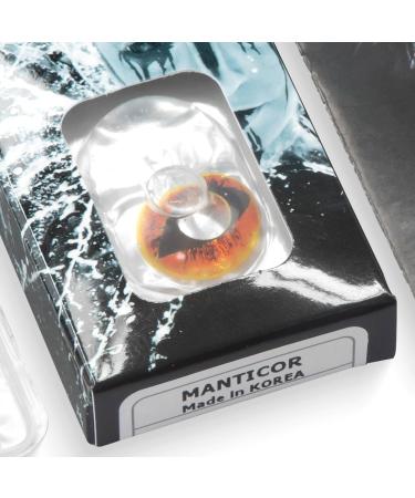 Funnylens Colored Crazy Manticore Year Dragon Cat Contact Lenses - Perfect for Halloween & Carnival | Free Containers - Buy Online on GoSupps.com