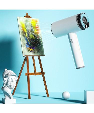 Cordless Hair Dryer with Hot and Cold Air Portable Rechargeable Hair Dryer Handheld Travel Hair Dryer for Art Painting/Indoor/Outdoor