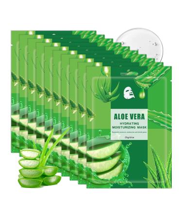 JunKuJK 10PCS Hydrating Facial Sheet Mask Moisturizing Face Masks Skincare Gift Set Long Lasting Face Mask Skin Care & Facial Mask Kit for All Skin Types 04