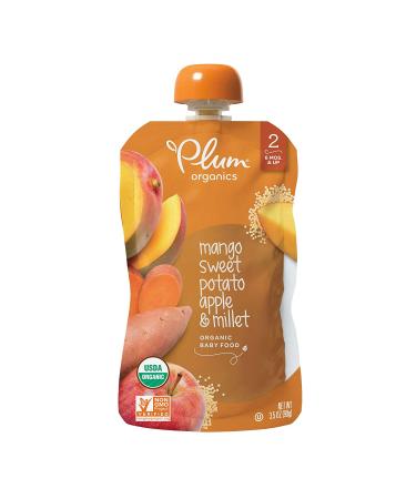 Plum Organics Stage 2 Organic Baby Food Variety Pack | 6+ Months | Fruit, Veggie & Grain | 3.5oz Pouch (18 Pack) - Buy Online on GoSupps.com