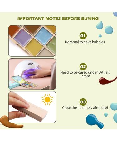 16 Colors Solid Gel Nail Polish Gel Palette Nail Polish with Nail Brush Popular Colors Cream Manicure Palette UV Gel Varnish Portable Nail Polish Art Kit for Home DIY Manicure Nail Salon (#01) - Buy Online on GoSupps.com