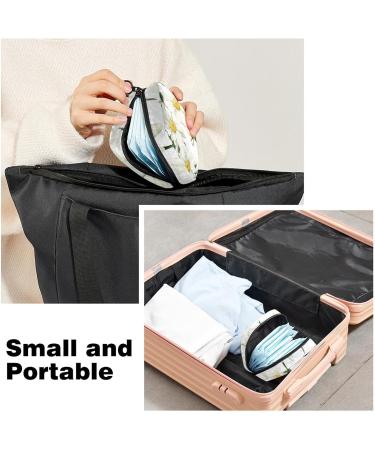 Multicoloured Small Daisy Sanitary Napkin Storage Bags - Menstrual Cup, Nursing Pad, Tampon Pouch - Buy Online on GoSupps.com