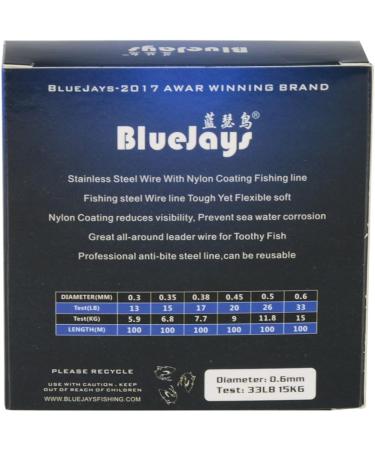 Stainless Steel Leader Wire | 100m 33lb 0.6mm Nylon Coated | 1x7 Super Soft Fishing Line - Buy Online on GoSupps.com