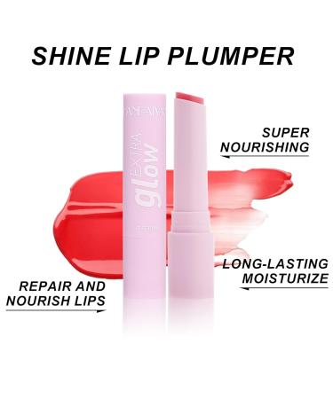 MUESCHER Glow Lip Balm | Vegan Plumping & Moisturizing Lip Care for Dry Cracked Lips | Tinted Dewy Shine Lip Balm (05 - Buy Online on GoSupps.com
