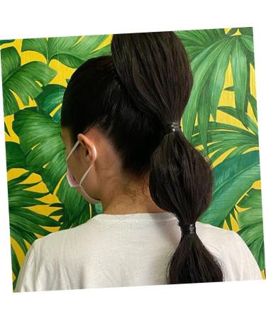 minkissy Lantern Bubble Braids Braid Extensions Hairpieces Curly Ponytail Extension for Black Women Drawstring Ponytail Clip Black Ponytail Extension Miss Headband High Temperature Wire Wig 45X11CM Black - Buy Online on GoSupps.com