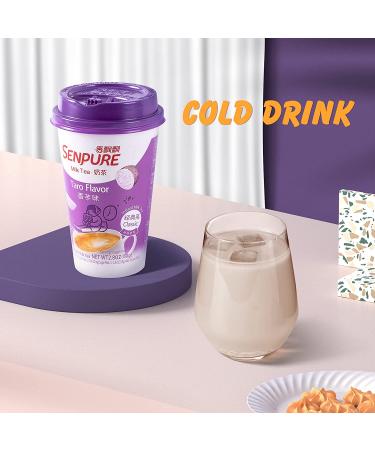 Senpure Instant Taro Milk Tea Kit with Coconut Jelly - 6 Pack - Buy Online on GoSupps.com