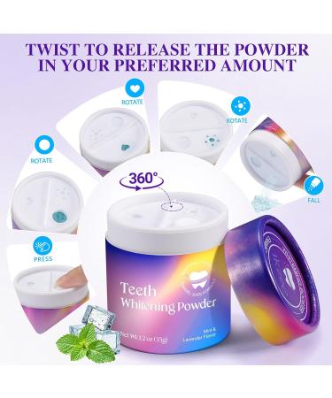 2 Bottles Magic Powder Toothpaste Whitening Booster Powder Removes Coffee Tea Wine and Cigarette Stains Non-Sensitive 35g - Buy Online on GoSupps.com